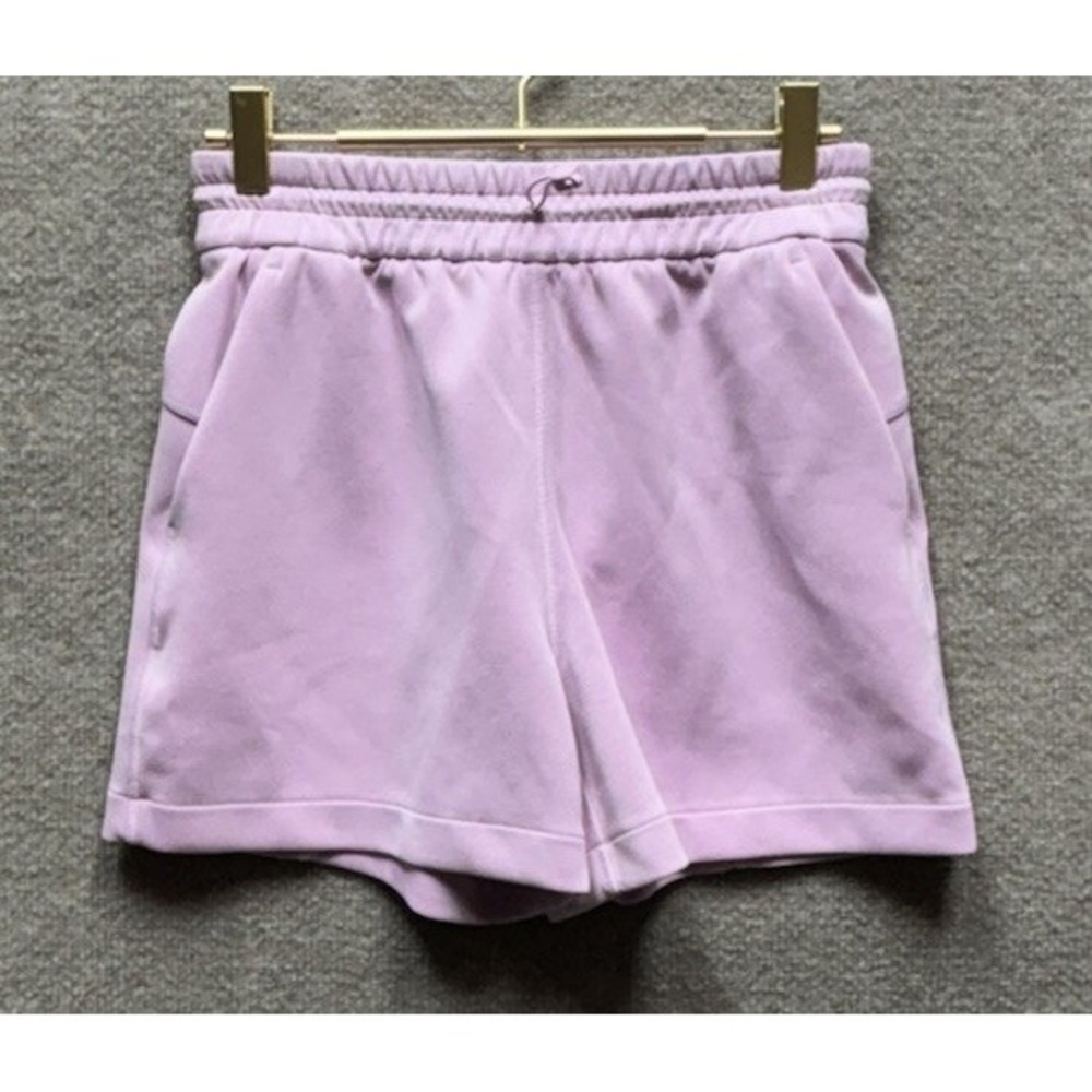 LULULEMON Shorts Softstreme High-rise‎ Rose Blush Pink Pockets Drawstring Size 4